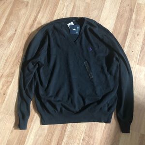 NWT Men’s Polo V-Neck  Sweater - Size XL